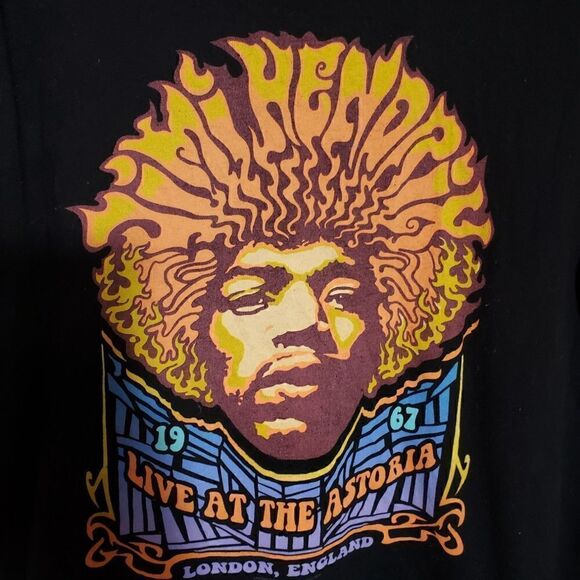 Pacific Jimi Hendrix Astoria Black Graphic Tee - Picture 2 of 4